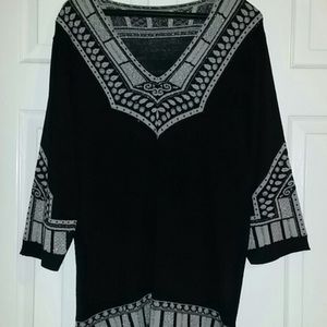 Beautiful sweater knit Tunic Blouse L/XL